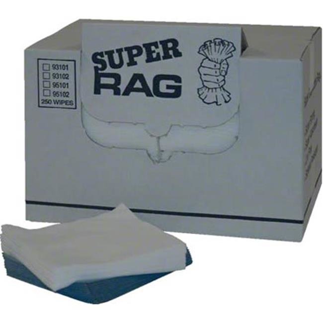 MDI Wipes MDI-93102 Super Rag, White - 250 Box